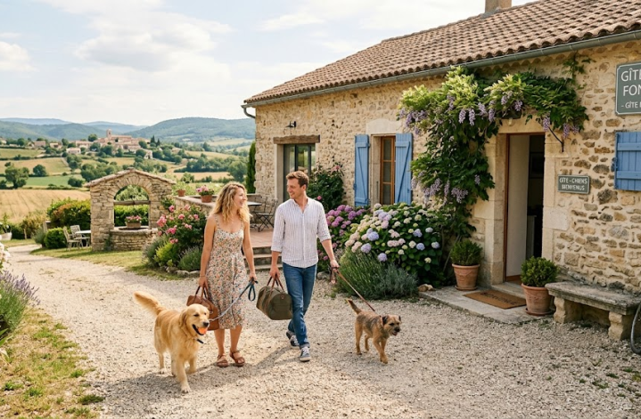 Gîte avec animal